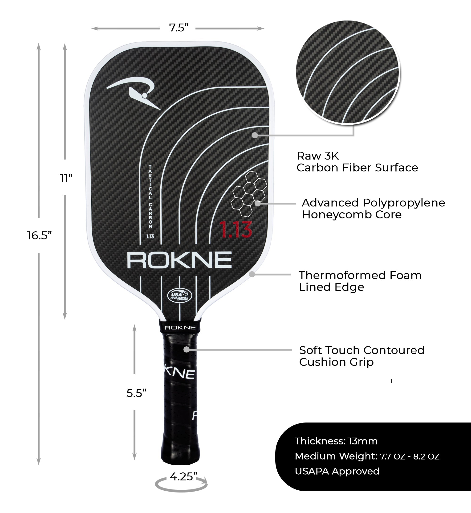 TAKTICAL CARBON 1.13 (13MM)